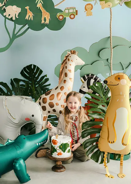 Giant Crocodile Standing Foil Balloon, 49in