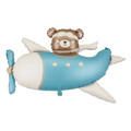 Giant Brown Bear in Airplane Foil Balloon, 37in