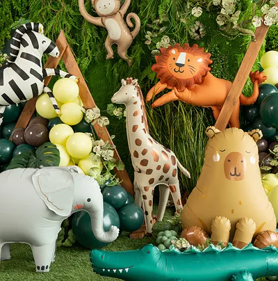 Giant Giraffe Standing Foil Balloon, 44in
