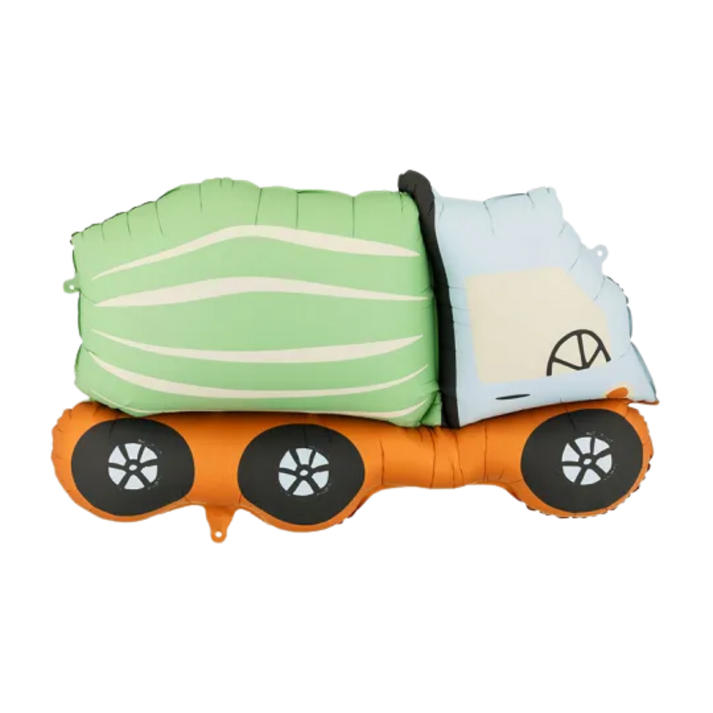 Green Concrete Mixer Foil Balloon, 31in