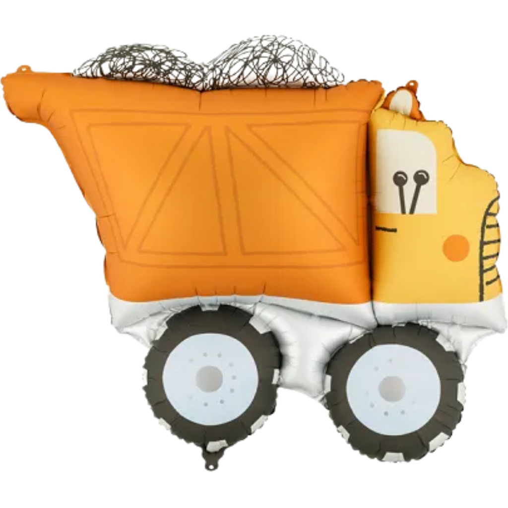 Orange Truck Foil Balloon, 34in