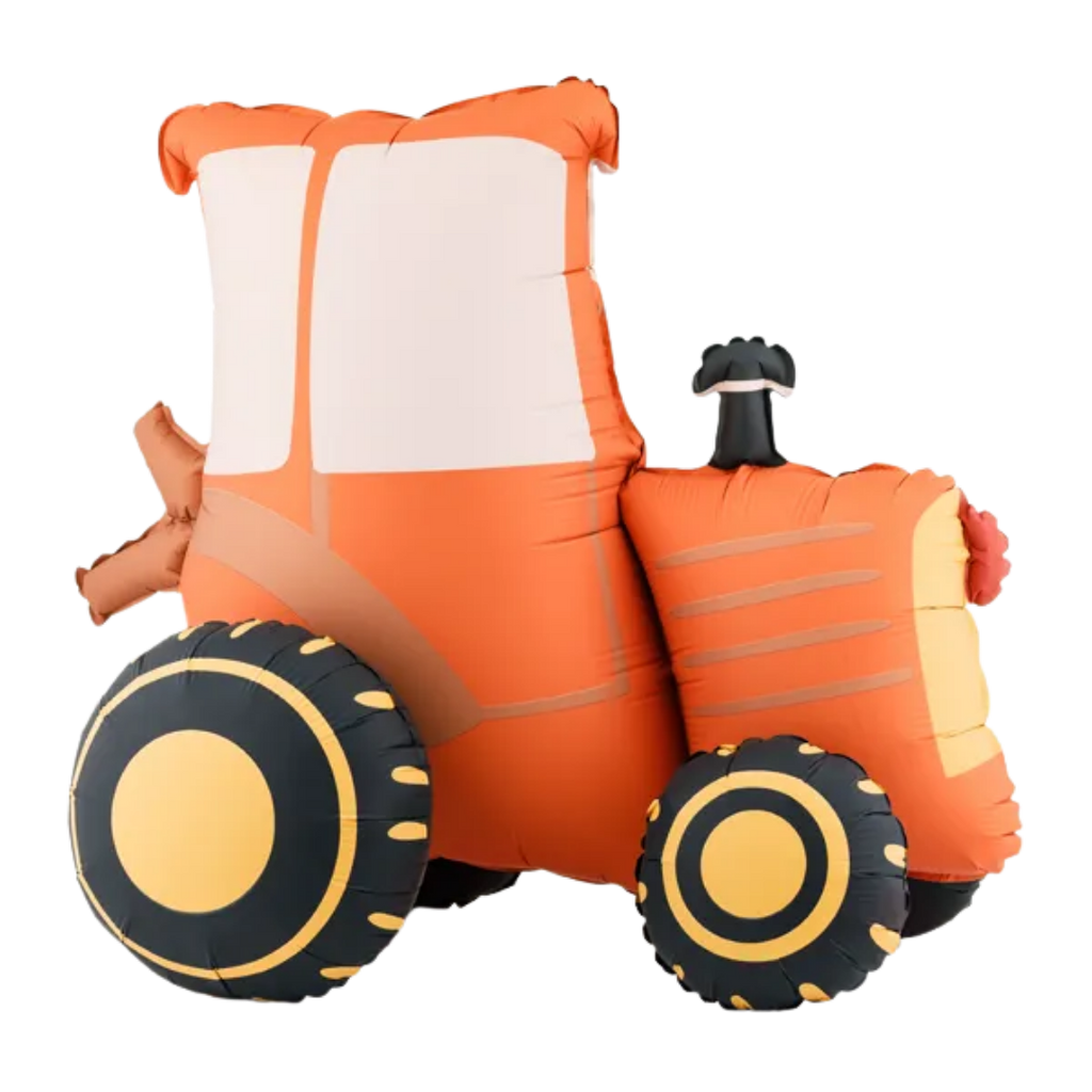 Red Tractor Standing  Foil Balloon, 28in