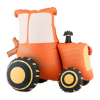 Red Tractor Standing  Foil Balloon, 28in