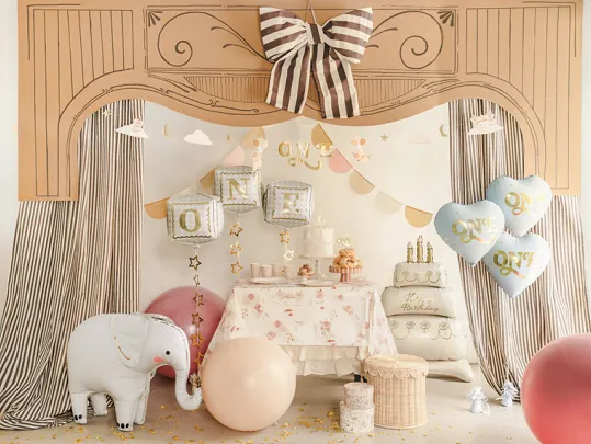 Giant Elephant Standing Foil Balloon, 35in