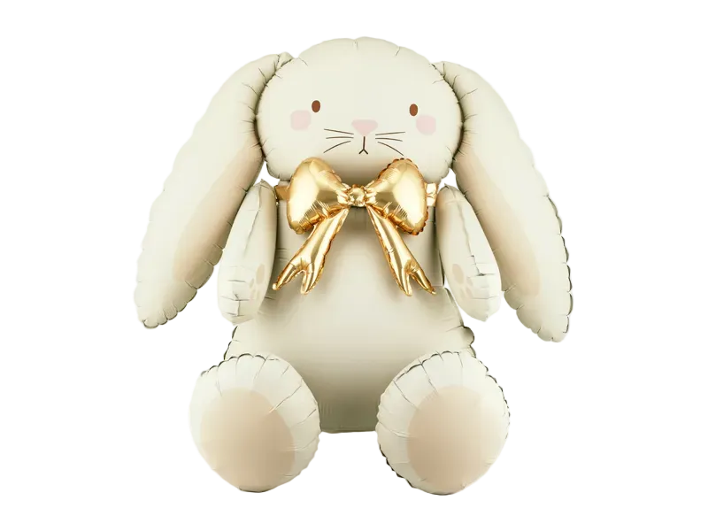 White Bunny Foil Balloon, 33in