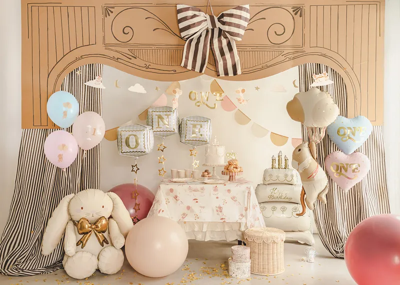 White Bunny Foil Balloon, 33in