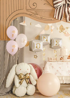 White Bunny Foil Balloon, 33in