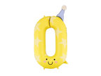 Yellow Birthday Number 0 Foil Balloon, 34in