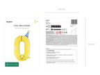 Yellow Birthday Number 0 Foil Balloon, 34in