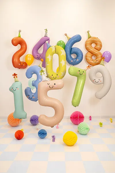 Purple Birthday Number 4 Foil Balloon, 34in