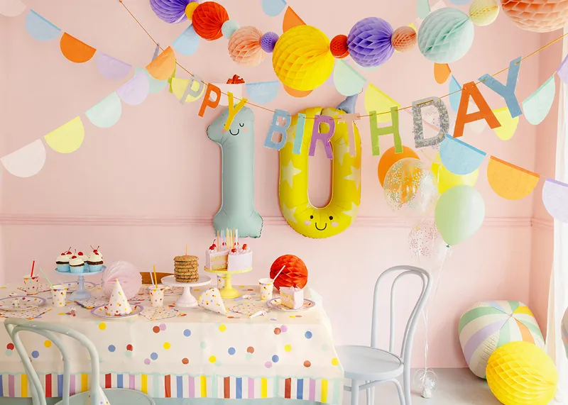 Purple Birthday Number 4 Foil Balloon, 34in