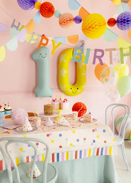 Yellow Birthday Number 0 Foil Balloon, 34in