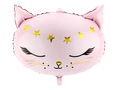 Pink and Gold Cat Foil Balloon, 20in