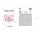 Pink and Gold Cat Foil Balloon, 20in