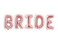 Giant Rose Gold "BRIDE" Letter Airfill Foil Balloon, 110 inches