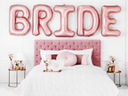 Giant Rose Gold "BRIDE" Letter Airfill Foil Balloon, 110 inches