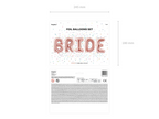 Giant Rose Gold "BRIDE" Letter Airfill Foil Balloon, 110 inches