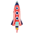 Giant Red Rocket Foil Balloon, 45in