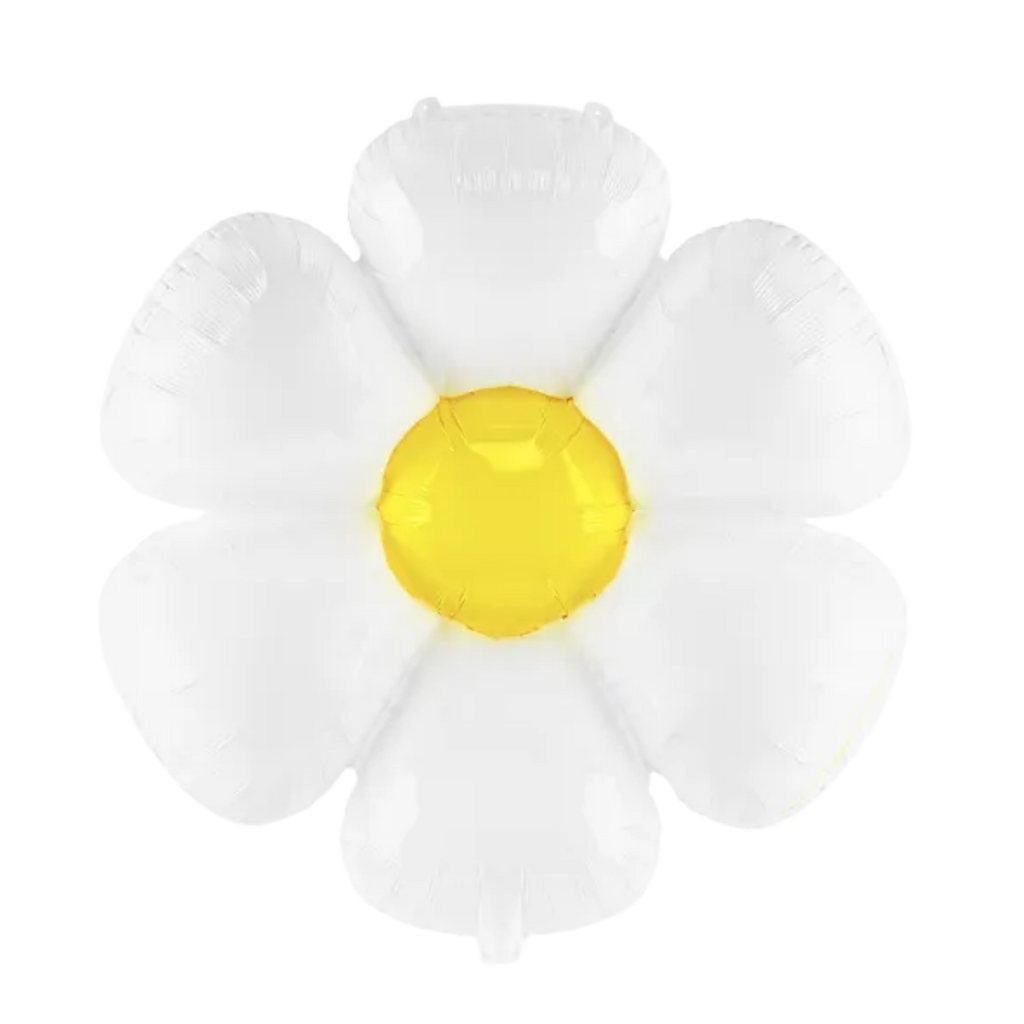 White Daisy Foil Balloon, 31in