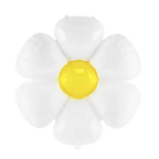 White Daisy Foil Balloon, 31in