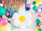 Giant White Daisy Foil Balloon, 40in