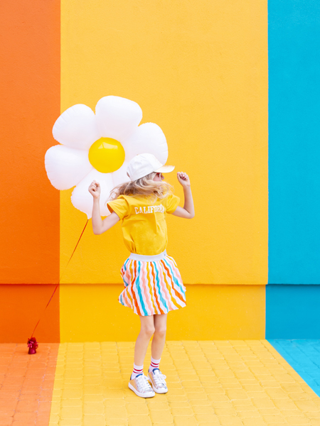 Giant White Daisy Foil Balloon, 40in