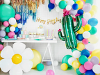 White Daisy Foil Balloon, 31in