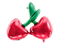 Red and Green Cherry Foil Balloon, 34in