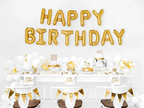 Gold "Happy Birthday" Foil Balloon, 134 x 14in - Giant