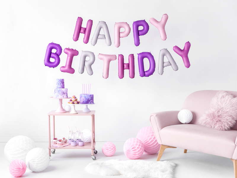 Giant Assorted Happy Birthday Foil Balloon, 133in