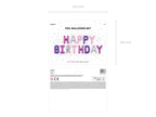 Giant Assorted Happy Birthday Foil Balloon, 133in
