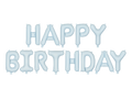 Giant Blue Happy Birthday Banner Foil Balloon, 133in