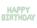 Giant Green Happy Birthday Banner Foil Balloon, 133in