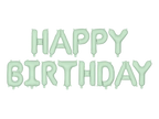 Giant Green Happy Birthday Banner Foil Balloon, 133in