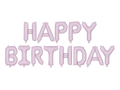 Giant Purple Happy Birthday Banner Foil Balloon, 133in