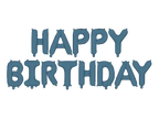 Giant Blue Happy Birthday Foil Balloon, 134in