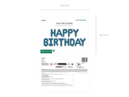 Giant Blue Happy Birthday Foil Balloon, 134in