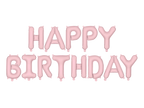 Giant Pink Happy Birthday Banner Foil Balloon, 133in
