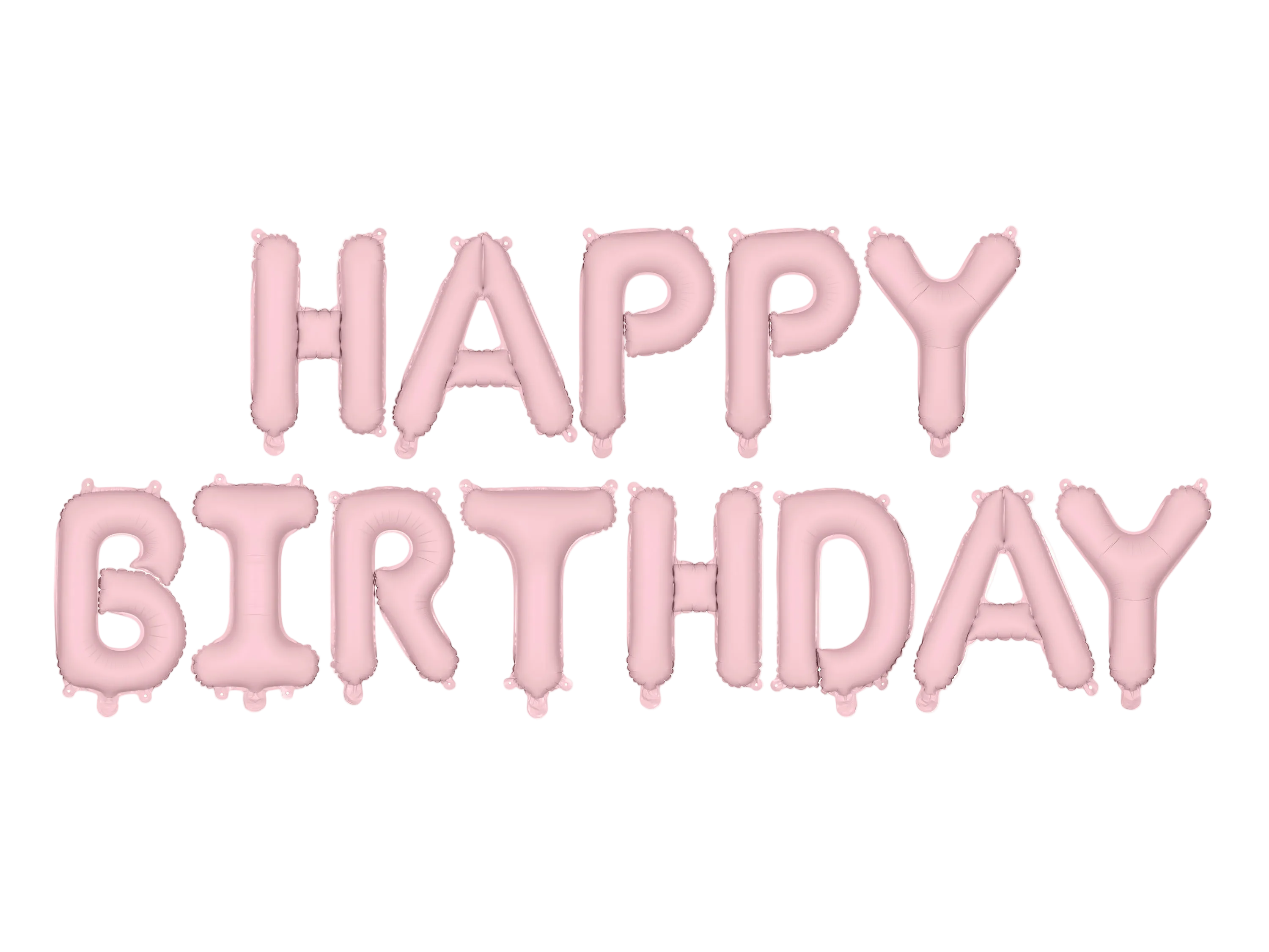 Giant Pink Happy Birthday Banner Foil Balloon, 133in