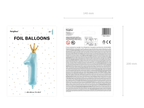 Giant Blue and Gold Crowned Number 1 Foil Balloon, 39in