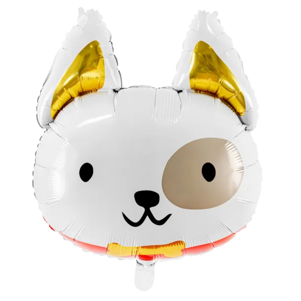 White Dog Foil Balloon, 17in
