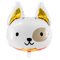White Dog Foil Balloon, 17in