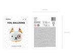 White Dog Foil Balloon, 17in
