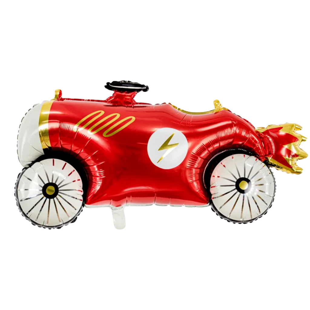 Giant Multicolor Race Car Foil Balloon, 43 in
