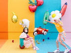 White and Gold Elephant Foil Balloon, 32in