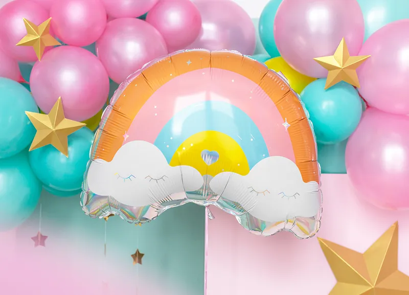 Rainbow Foil Balloon, 21in