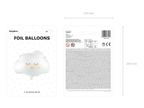 White Cloud Foil Balloon, 20in