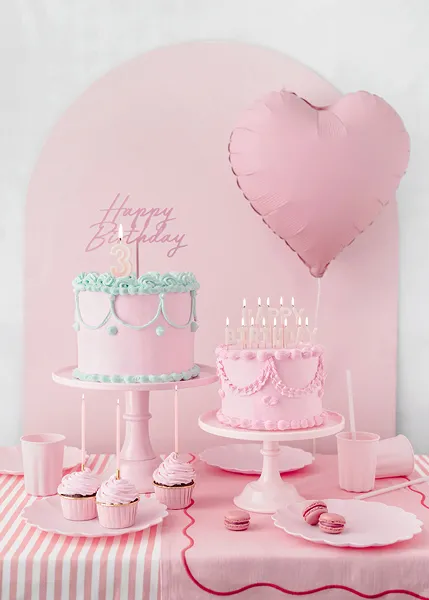 Pink Heart Foil Balloon, 14in