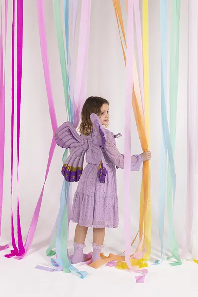 Giant Purple Butterfly Wings Foil Balloon, 41in