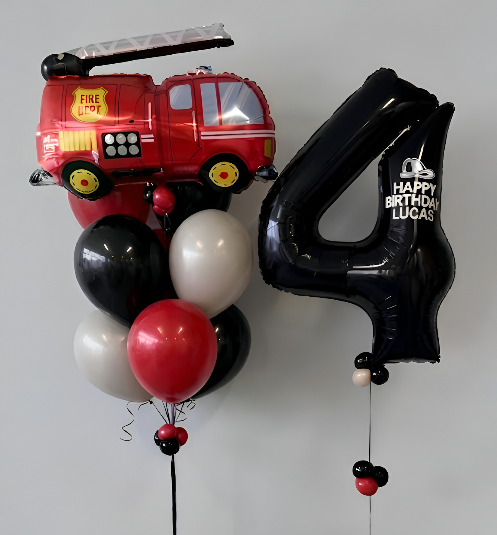 Fire Truck Birthday Balloons
